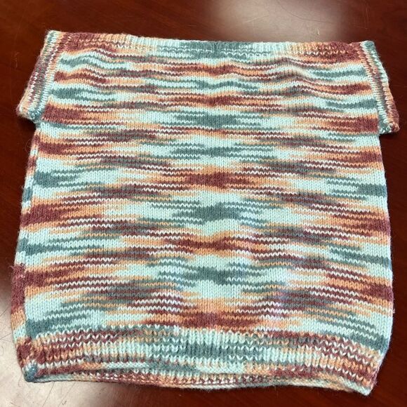 Homemade Knit Cap-sleeve Sweater sz L - Picture 4 of 4